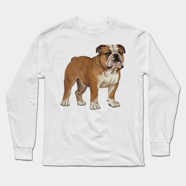 Bulldog Long Sleeve T-Shirt by asteltainn